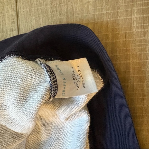 Draper James Navy Gingham Checkered Sweatshirt - Picture 5 of 8